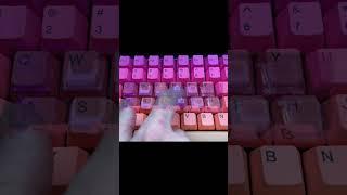 many switches sound test lubed and unlubed #shorts #customkeyboard  #asmr #asmrkeyboard