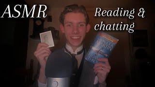 ASMR - Reading and chatting, male whispering and trigger assortment for sleep