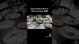 Unser großer Saal in Silber Konzept