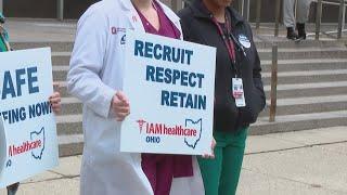 Ohio State hospital workers protest for increased staffing amid high turnover rate