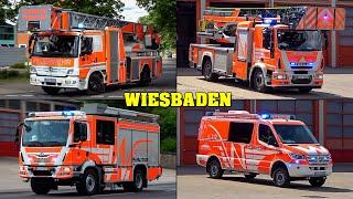 *Alarmierung* [ALLE drei FEUERWACHEN] - Feuerwehr WIESBADEN | Einsatzfahrten von Löschzug & mehr!