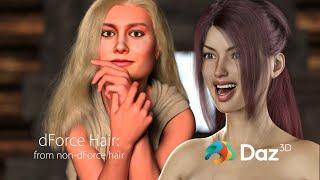 Daz Studio pro Tips: Converting non-dForce hair to dForce hair