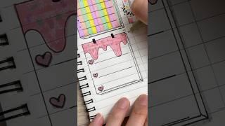 Easy bullet journal paper note ideas  #shorts