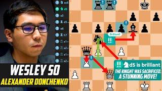 Great Match: Wesley So Sacrificed his Knight Brilliantly against Alexander Donchenko