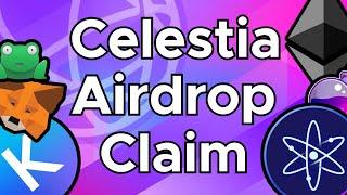 Celestia TIA Airdrop Claim Tutorial (Cosmos, Osmosis & Ethereum/Rollups)