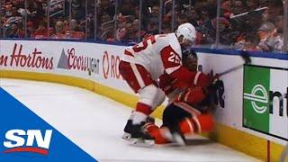 Darnell Nurse Takes Brutal Hit Into Boards From Mike Green, Pops Right Back Up