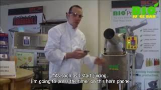 BIO Juice Bar Counter Top Commercial Cold Press Juicer Testing Mark 2 October 2016