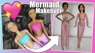 BARBIE Mermaid Dolls ‍️ Make-Over Transformation, Rebody and Restyle