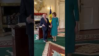 President Higgins receives the President of Moldova, H.E. Ms. Maia Sandu, on a Courtesy Call