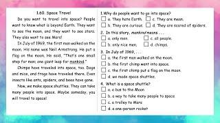 1.60 | Space Travel | Reading Skills | Grade 1 | All English 4U