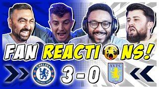 CHELSEA FANS GO WILD  REACTION TO CHELSEA 3-0 ASTON VILLA | PREMIER LEAGUE FAN REACTIONS