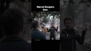 Marvel Bloopers | Now vs Then   #marvel #funny #mentalhealth #memes #mcu #mcumemes #marveluniverse