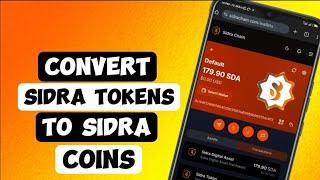 How To Convert Sidra Tokens To Sidra Coins | How To Transfer Sidra Tokens To Sidra Coins