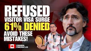 Refused Visitor Visa Surge: 61% Denied! How to Get Approved | Canada Immigration 2025