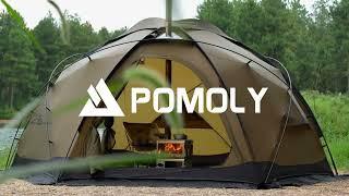 POMOLY 4 person dome tent for camping by the lake#dometent #camping #hottent