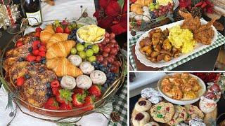 Christmas Brunch Recipes & Set Up! Brunch Board w/ Eggnog French Toast, Shrimp & Grits, And More!