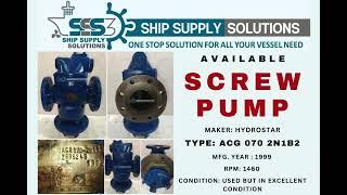 Hydrostar ACG 070 2N1B2 Pump, Used Good Condition #marinesupplier #pumps #marine #industrialmachine