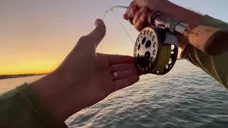 Fly fishing the beach for salmon