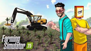 МЫ ПЕРЕЕЗЖАЕМ. ЛЕСОПИЛКА И ДУБЫ ТОЖЕ :D FARMING SIMULATOR 25