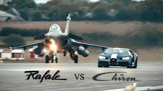 Bugatti Chiron Sport vs Dassault Rafale Fighter Jet DRAG RACE !