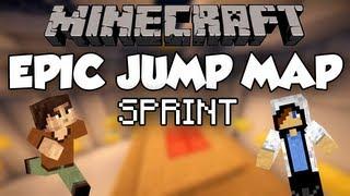 Minecraft: Epic Jump Map - SPRINT "Mario & SONIC?!?!" Knarftretsom