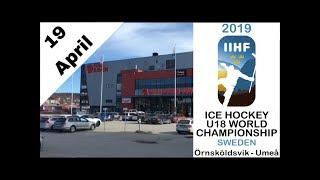 2019 IIHF ICE HOCKEY U18 WORLD CHAMPIONSHIP: Inside the arena Fjällräven Center! #2