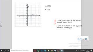 Прямоугольная система координат на плоскости. урок 1.