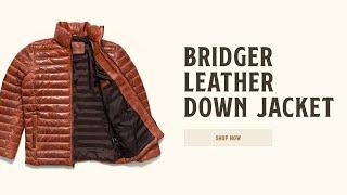 Bridger Down Leather Jacket | Buffalo Jackson