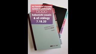 My Functional Planning System & Philosophy | Hobonichi Cousin & A5 Stálogy | 7.18.20