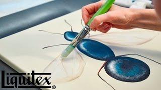 How To Create Shimmering Wings With Iridescent Medium | Liquitex