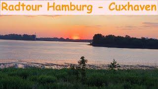 Tagesradtour von Hamburg nach Cuxhaven / Unterwegs auf dem Elberadweg