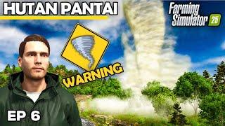 WILL THE TORNADO HIT OUR FARM?! | Farming Simulator 25 - Hutan Pantai | Episode 6