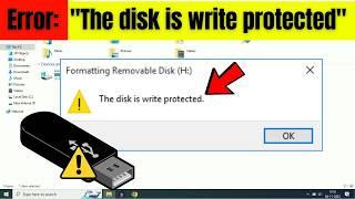 [Solved] ️ The Disk is Write Protected ️ Remove Write Protection From Pen Drive