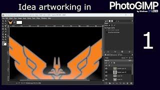 Idea artworking in PhotoGimp (Gimp base) - pt.1