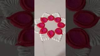 Easy rangoli designs for beginners #rangoli#rangolidesigns#diwali