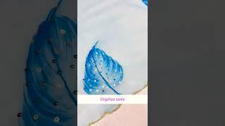 Organza saree with cutwork border|#shorts#ytshorts#trending#viral#reels#new#bollywood#fashion#india