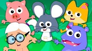 Five Little Babies Jumping on The Bed | Nursery Rhymes & Kids Songs | Cartoon For Babies