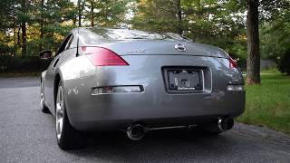 Nissan 350Z Exhaust Before & After Invidia N1