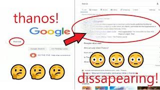 Type "thanos" on Google and THIS happens... #shorts