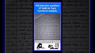 #PhD Interview Questions#IIT Delhi#Functional Analysis#Higher Mathematics#Students#Shorts