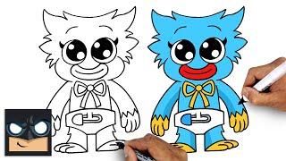 How To Draw Huggy Wuggy Baby | Poppy Playtime (Draw & Color)