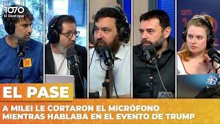 A MILEI LE CORTARON EL MICRÓFONO MIENTRAS HABLABA EN EL EVENTO DE TRUMP | El Pase