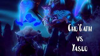 RANK 1 CHO'GATH WORLD VS YASUO (1V9 TANK GAME) | Sakuritou