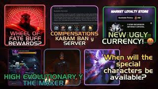 WHEEL OF FATE BUFF REWARDS? | THE MAKER AND HIGH EVOLUTIONARY | NEW CURRENCY | AND MORE... MCOC.