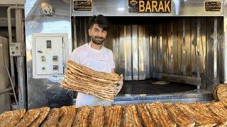 Baking Bread | Baking Iranian Bread | Cooking Barbari Bread in Tehran Iran!