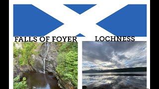 EXPLORING SCOTLAND - BEAUTIFUL SCENERY AT  FALLS OF FOYER & LOCH NESS