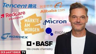 Märkte am Morgen: Tencent, Alibaba, Micron, BASF, Rheinmetall, Evotec, Nordex, Redcare Pharmacy