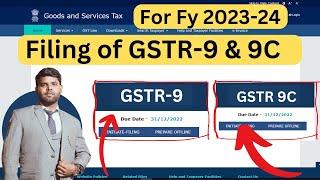 How to File GSTR-9 & GSTR-9C Annual Return for FY 2023-24 on GST Portal | Step-by-Step