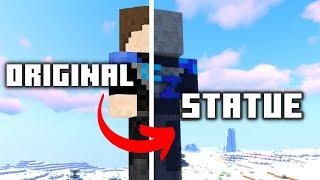 I Built A GIANT Statue Of MYSELF In Minecraft