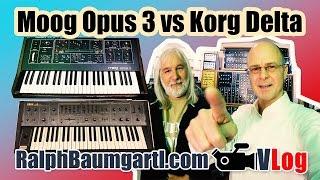 Moog Opus 3 vs Korg Delta Comparison | Analog Synthesizer Challenge